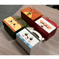 Carton de gâteau de dessin animé pour emballage de boîte à biscuits boîte-cadeau créative, boîte d'emballage alimentaire de qualité alimentaire pour enfants personnalisée 250gsm