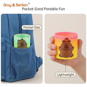 Mini ressorts arc-en-ciel Capybara pour fêtes, jouets anti-stress en vrac pour carnavales et anniversaires - Product Image 5