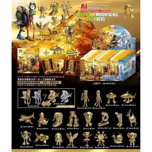 Portachiavi in PVC a forma di rana da collezione Shan Hai Jing, giocattolo luminoso in scatola a sorpresa, statuetta ispirata all'animazione giapponese - Product Image 4