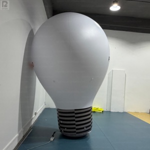 Ballon publicitaire gonflable géant de 3 m en PVC étanche avec ampoule LED et logo pour extérieur - Product Image 6