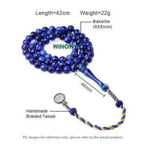 Rosario Arabo in Resina Bakelite Winon Fashion, 8mm 63 Perle, Personalizzazione di Fabbrica, <span class=keywords><strong>Tasbih</strong></span> in Bakelite - Product Image 2