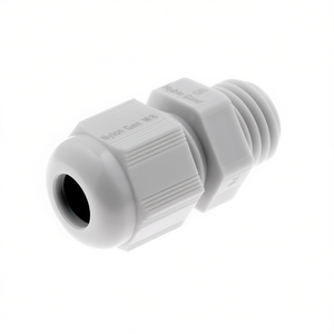 Nylon Cable Gland M18 White Color For <b>Electrical</b> <b>Wiring</b> Protection - Product Image 2