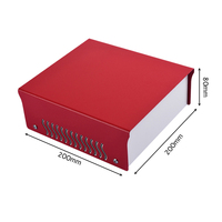 Boîtier de haut-parleur vide de bonne qualité pour appareil électronique, boîtier métallique DIY, boîte de projet de bureau, boîte de jonction DIY en métal 200*200*80mm