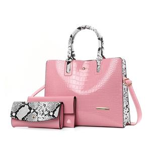 ZR89R barato al por mayor 3 pcs en 1 PU bolsos de señora bolsos de las mujeres bolsas con asa - Product Image 4