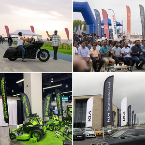 Bandera de Playa de Poliéster Digital Personalizada con Diseño de Motocicleta Deportiva para Publicidad de Eventos de Carreras, Precio Directo de RONNINGSTAE - Product Image 4