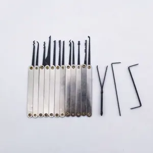 Wholesale 18pcs Goso Locksmith Supplies Lock Pick Tools Lock Set Practice Padlock Locksmith Tool Lockpicking With Transparent