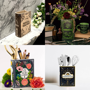 Bình gốm hình dạng cuốn sách Bình đặt cho trang trí nội thất Bookmark lưu trữ bán buôn hiện đại trang trí nội thất kinh điển Bình gốm - Product Image 2