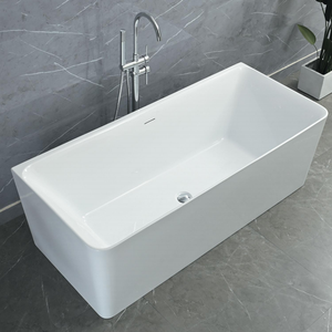 Moderna in acrilico CUPC CE Freestanding vasca da bagno meglio vendere forma rettangolare sottile bordo ammollo funzione per gli adulti - Product Image 2