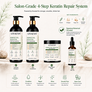 Mascarilla Capilar Reparadora de Queratina de Cola de Caballo de 5 Minutos, Marca Privada, con Doble Proteína, Manteca de Karité, Colágeno y Argán - Product Image 5