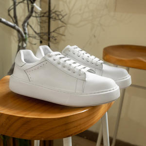 Zapatillas Casuales de Otoño para Hombre, Modernas, con Cordones, de Piel Vacuna, con Suela Gruesa, Cómodas, que Aumentan la Altura, con Forro de Piel de Oveja Blanca - Product Image 6