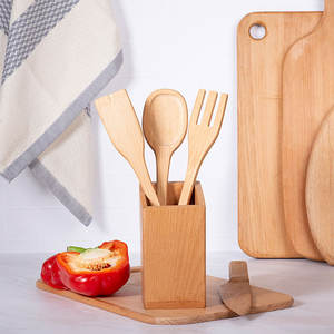 Juego de Utensilios de Cocina de Madera de Alta Calidad, Reutilizables, para Restaurante y Hogar - Product Image 6