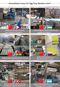 Machine <span class=keywords><strong>à</strong></span> fabriquer des plateaux ou des cônes de cartons d'œufs en pulpe moulée pour l'emballage des œufs - Product Image 5