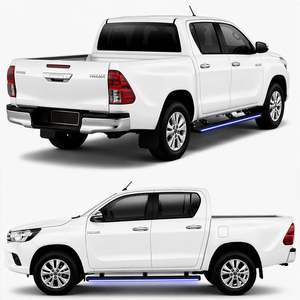 Marchepieds électriques automatiques en alliage d'aluminium avec éclairage LED coloré pour <span class=keywords><strong>TOYOTA</strong></span> Hilux REVO 2015-2019 - Product Image 2