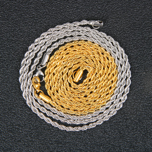 Кубинская цепочка «Фигаро» из нержавеющей стали, ширина 2/3/4/5 мм - Product Image 3