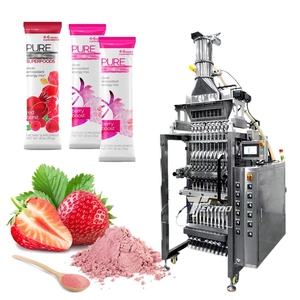 Máquina de embalaje de barra de polvo de mezcla de bebidas inmunológicas y electrolitos multilane Máquina de embalaje de bolsitas de polvo de electrolitos de 4 líneas - Product Image 1
