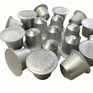 Tazas de aluminio plateadas para té verde con tapas sellables y diseño uniforme - Product Image 3