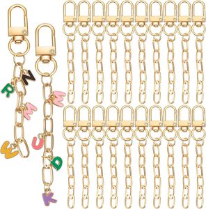 Kit de fabrication de porte-clés Ymapinc en or avec fermoir mousqueton en métal, chaînes, clip de porte-clés en métal avec mousqueton pivotant et anneaux de clés - Product Image 1