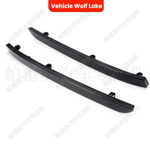 Reflector de luz trasera para parachoques Wolf Lake para Volkswagen T6 2012-2019, pieza de señal de giro de ABS negro - Product Image 3