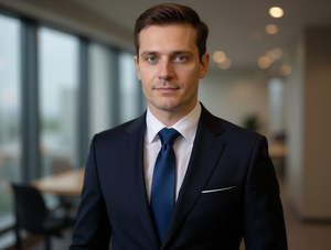 Cravatta con Cerniera Blu Navy 7,5cmx35cm Classica Formale in Poliestere - Product Image 2