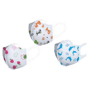 หน้ากากอนามัยแบบใช้แล้วทิ้งลายการ์ตูนน่ารัก พิมพ์ลาย 3 มิติ ใช้ซ้ำได้ สำหรับเด็กอายุ 0-12 ปี รุ่น KF94 ลายเรียบ - Product Image 2