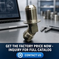 Adaptateur de raccordement Premium 45° JIC NPT en acier inoxydable pour usage automobile et industriel, usiné CNC, modèle GJT-030