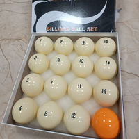 Jeu de boules de billard standard en résine personnalisable