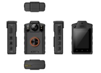 Caméra corporelle Android 11 5MP avec bouton PTT, alerte SOS, reconnaissance de carte d'identité, 2 Go de RAM, 64 Go de stockage, carte SIM unique, enregistreur portable