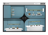 GUPO Factory 24V 2W 3W MINI Spotlight Magnetic Slim Ultra Thin MINI Track Rail LED Jewelry Spot Light Cabinet Spot lights