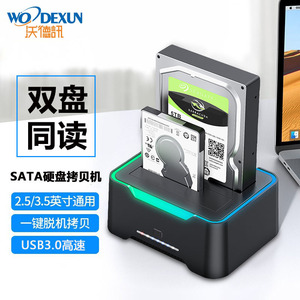 Base de Conexión para Discos Duros Wodexun de Doble Bahía, 2.5 y 3.5 Pulgadas, SATA, USB 3.0, Estación de Clonación y Copia - Product Image 1