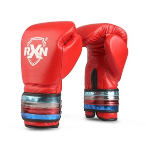 RXN Unisex Red Leather Boxing <b>Gloves</b> with Non-Slip Palm and for Closure Customizable Training <b>Gloves</b> - Product Image 6