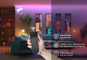 Intux 18-Keys RF <span class=keywords><strong>RGB</strong></span> LED Strip điều khiển không dây màu duy nhất mờ CCT rgbrgbw điều khiển từ xa thiết bị chuyển mạch 220V Điện áp tối đa - Product Image 6