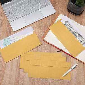 Enveloppe professionnelle #10 personnalisée enveloppes auto-scellantes Enveloppe métallique dorée pour factures Lettres d'envoi personnelles Invitations uniques - Product Image 5