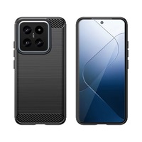 Étui de téléphone portable en TPU souple avec texture en fibre de carbone, antichoc, étanche, pour A33/A34 5G, design fin avec pare-chocs