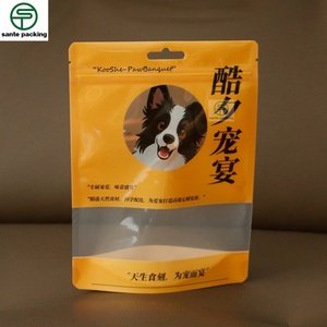 Bolsas Personalizadas para Empacar Snacks para Mascotas, Bolsas Transparentes para Snacks Liofilizados para Perros y Gatos, Bolsas con Base - Product Image 1