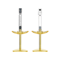 Seringue préremplie de 1 ml avec embout Luer Lock, piston et butée arrière pour la distribution pharmaceutique / la distribution de médicaments / l'acide hyaluronique