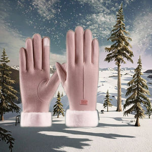 Guantes de Invierno para Mujer, de Gamuza, Duraderos y Ecológicos, hasta la Muñeca, para Ir de Compras y Uso Diario - Product Image 3