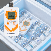 Enregistreur de données USB réutilisable étanche IP68 avec grande capacité de stockage pour la surveillance des boîtes isothermes d'entrepôt