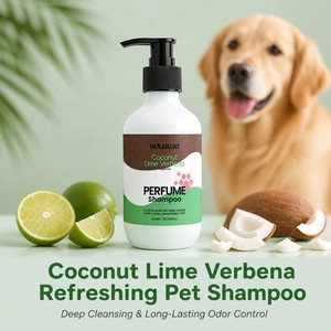 Custom Label Eco-Friendly Plastic Dog Cat Shampoo 300ml Moisturizing Odor Eliminating Long-Lasting Scent <strong>Pet</strong> <strong>Cleaning</strong> <strong>Bathing</strong> - Product Image 1