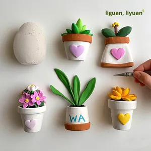 Ensemble d'outils de sculpture DIY pour enfants <span class=keywords><strong>YEKO</strong></span> avec argile à séchage à l'air, pas besoin de cuisson ni de cuiture, 30x20x8,5 cm - Product Image 3