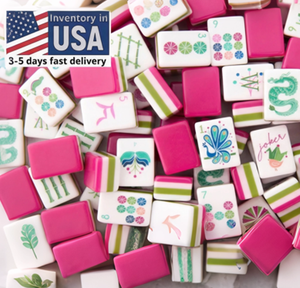 Envío Gratis desde Almacén <span class=keywords><strong>Local</strong></span> en EE. UU., Stock <span class=keywords><strong>Local</strong></span> en EE. UU., Envío Gratis, Mahjong Americano Acrílico Rosa de 4 Capas - Product Image 4