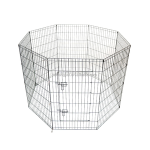 Corralito Portátil Transparente para Perros, Panel de Alambre Metálico Resistente para Exteriores, para Perros Grandes, Clásico, Metálico, Ecológico, con Botones - Product Image 3