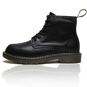 Martin <b>Boot</b> Men Ankle Height Round Toe Genuine Leather Combat <b>Boot</b> Rubber Outsole Height Increasing Winter Work <b>Boot</b> - Product Image 5
