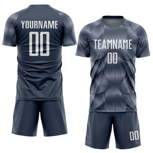 Camiseta de Fútbol de la Mejor Calidad de Tailandia 2025-2026, Personalizable con Nombre de Equipo, Color Gris Acero, 100% Poliéster, Transpirable, Elástica en Cuatro Direcciones, para Hombre, Invierno - Product Image 1
