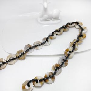 Hongchao fadeless di alta qualità a mano acrilico + lega di alluminio della catena della borsa della signora di plastica acrilico catena a maglia di protezione Ambientale - Product Image 4