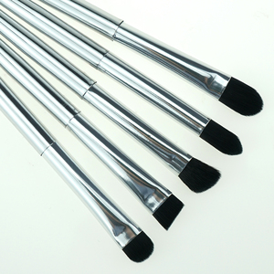 Haute Qualité Personnalisé En Gros <span class=keywords><strong>Plat</strong></span> <span class=keywords><strong>Kabuki</strong></span> Synthétique Haut de gamme Maquillage Pour Yeux Brosse Ensemble - Product Image 5