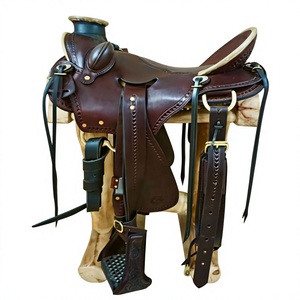 Silla de Montar de Cuero Duradera Estilo Occidental BS International, Ecológica, de Alta Calidad, Precio al por Mayor, Cuero Puro para Equitación - Product Image 5