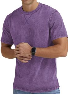 เสื้อยืดคอกลมพิมพ์ลายโอเวอร์ไซส์วินเทจผ้าคอตตอน100% สไตล์ฮิปฮอปแขนสั้นทรงยาวพอดีตัว - Product Image 4