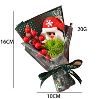 Weihnachtsmann Handgemachter Seifenblumenstrauß mit Roten Beeren Weihnachtsbaumdekoration China Grenzüberschreitendes Geschenk