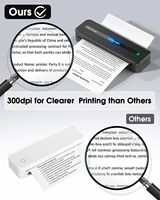 Impresora Térmica Portátil Inalámbrica Phomemo M832 A4, Impresora Móvil sin Tinta de 300DPI para Papel Tamaño Carta de EE. UU. de 8.5"x11", para Viajes, Oficina y Trabajo