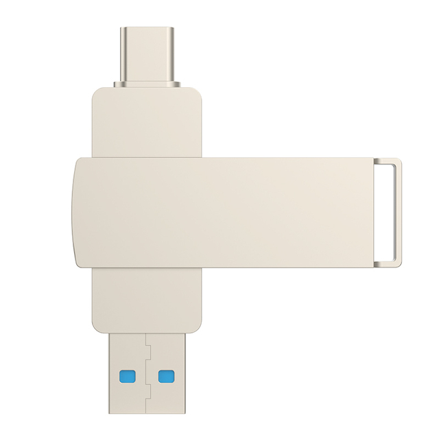 128G 256G 512G 1TB 2TB USB 3.0 3.1 OTG USB Flash Pendrive Memory Type C for Computer and Mobile Phone Devices 200MB/S Silver